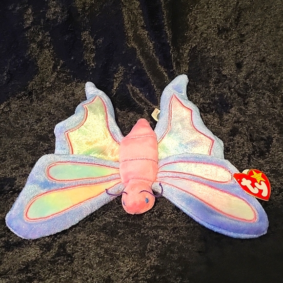 TY 1999 Flitter the butterfly beanie baby